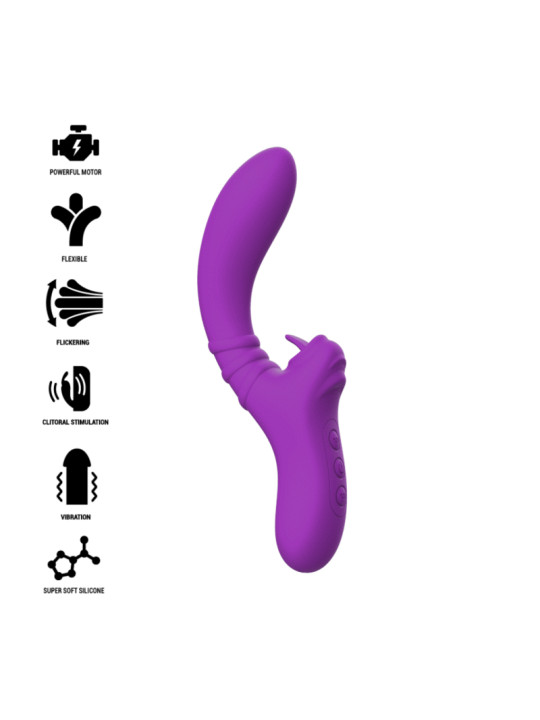 HARRY VIBRADOR FLEXIBLE CON LENGUA MORADO DE LA MARCA INTENSE FUN