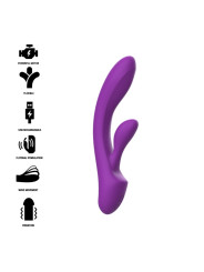 LUIGI VIBRADOR RABBIT SILICONA LIQUIDA MORADO DE LA MARCA INTENSE FUN