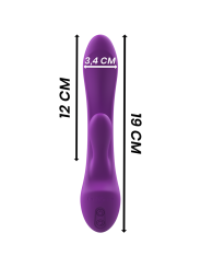 LUIGI VIBRADOR RABBIT SILICONA LIQUIDA MORADO DE LA MARCA INTENSE FUN