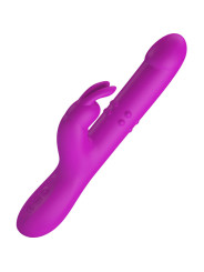 REESE VIBRADOR CON ROTACIÓN MORADO DE LA MARCA PRETTY LOVE