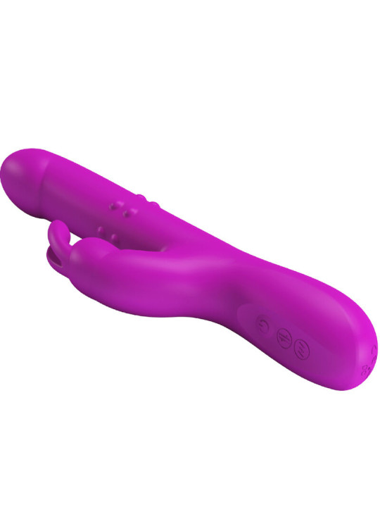 REESE VIBRADOR CON ROTACIÓN MORADO DE LA MARCA PRETTY LOVE