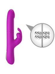 REESE VIBRADOR CON ROTACIÓN MORADO DE LA MARCA PRETTY LOVE