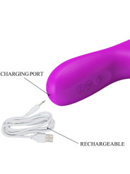 REESE VIBRADOR CON ROTACIÓN MORADO DE LA MARCA PRETTY LOVE