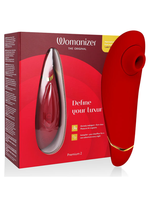 PREMIUM 2 ESTIMULADOR DE CLÍTORIS BURDEOS DE LA MARCA WOMANIZER