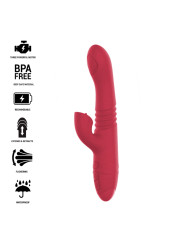 DUA VIBRADOR MULTIFUNCIÓN RECARGABLE UP & DOWN CON LENGUA ROJO DE LA MARCA INTENSE FUN