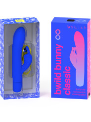 BWILD BUNNY INFINITE CLASSIC VIBRADOR RECARGABLE SILICONA AZUL DE LA MARCA B SWISH