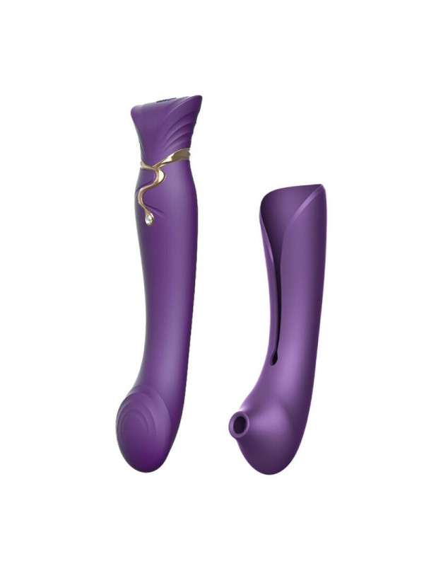 QUEEN SET PULSE WAVE CLIT STIM MORADO DE LA MARCA ZALO