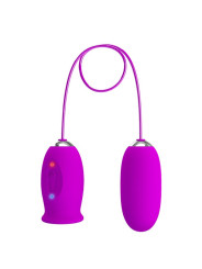 DAISY HUEVO DUAL VIBRADOR RECARGABLE MORADO DE LA MARCA PRETTY LOVE FLIRTATION