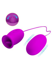 DAISY HUEVO DUAL VIBRADOR RECARGABLE MORADO DE LA MARCA PRETTY LOVE FLIRTATION