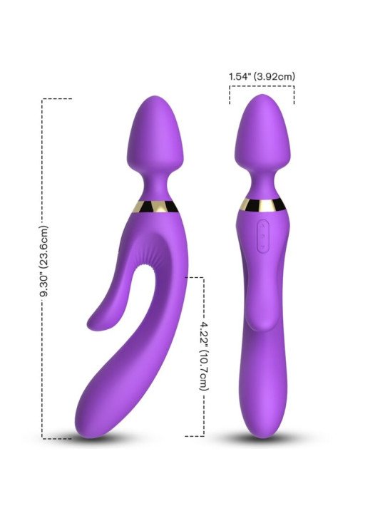 MASAJEADOR & VIBRADOR RABBIT VIOLETA DE LA MARCA ARMONY MASSAGERS