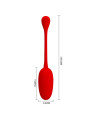 KNUCKER HUEVO VIBRADOR RECARGABLE ROJO DE LA MARCA PRETTY LOVE FLIRTATION