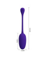 KNUCKER HUEVO VIBRADOR RECARGABLE LILA DE LA MARCA PRETTY LOVE FLIRTATION