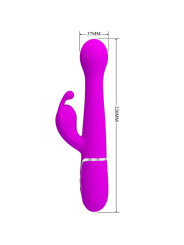 DEJON VIBRADOR RABBIT 3 EN 1 MULTIFUNCIÓN VIOLETA DE LA MARCA PRETTY LOVE FLIRTATION