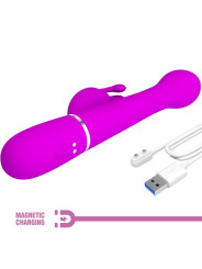 DEJON VIBRADOR RABBIT 3 EN 1 MULTIFUNCIÓN VIOLETA DE LA MARCA PRETTY LOVE FLIRTATION