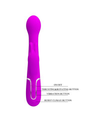 DEJON VIBRADOR RABBIT 3 EN 1 MULTIFUNCIÓN VIOLETA DE LA MARCA PRETTY LOVE FLIRTATION