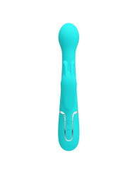 DEJON VIBRADOR RABBIT 3 EN 1 MULTIFUNCIÓN VERDE AGUA DE LA MARCA PRETTY LOVE FLIRTATION