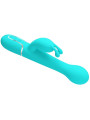 DEJON VIBRADOR RABBIT 3 EN 1 MULTIFUNCIÓN VERDE AGUA DE LA MARCA PRETTY LOVE FLIRTATION