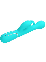 DEJON VIBRADOR RABBIT 3 EN 1 MULTIFUNCIÓN VERDE AGUA DE LA MARCA PRETTY LOVE FLIRTATION