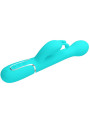 DEJON VIBRADOR RABBIT 3 EN 1 MULTIFUNCIÓN VERDE AGUA DE LA MARCA PRETTY LOVE FLIRTATION