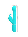 DEJON VIBRADOR RABBIT 3 EN 1 MULTIFUNCIÓN VERDE AGUA DE LA MARCA PRETTY LOVE FLIRTATION