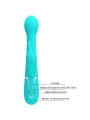 DEJON VIBRADOR RABBIT 3 EN 1 MULTIFUNCIÓN VERDE AGUA DE LA MARCA PRETTY LOVE FLIRTATION