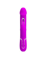 KAMPAS VIBRADOR RABBIT 3 EN 1 MULTIFUNCIÓN CON LENGUA VIOLETA DE LA MARCA PRETTY LOVE FLIRTATION