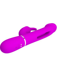 KAMPAS VIBRADOR RABBIT 3 EN 1 MULTIFUNCIÓN CON LENGUA VIOLETA DE LA MARCA PRETTY LOVE FLIRTATION