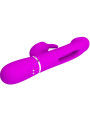 KAMPAS VIBRADOR RABBIT 3 EN 1 MULTIFUNCIÓN CON LENGUA VIOLETA DE LA MARCA PRETTY LOVE FLIRTATION