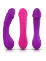 DILDO VIBRADOR PUNTO G SILICONA FUCSIA DE LA MARCA ARMONY VIBRATORS