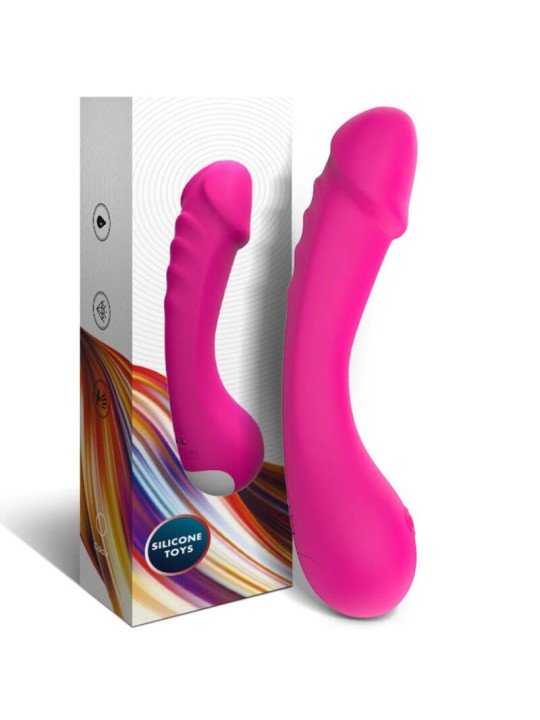 DILDO VIBRADOR PUNTO G SILICONA FUCSIA DE LA MARCA ARMONY VIBRATORS