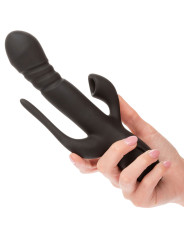 VIBRADOR TRIPLE EUPHORIA NEGRO DE LA MARCA CALEXOTICS