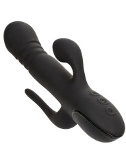 VIBRADOR TRIPLE EUPHORIA NEGRO DE LA MARCA CALEXOTICS