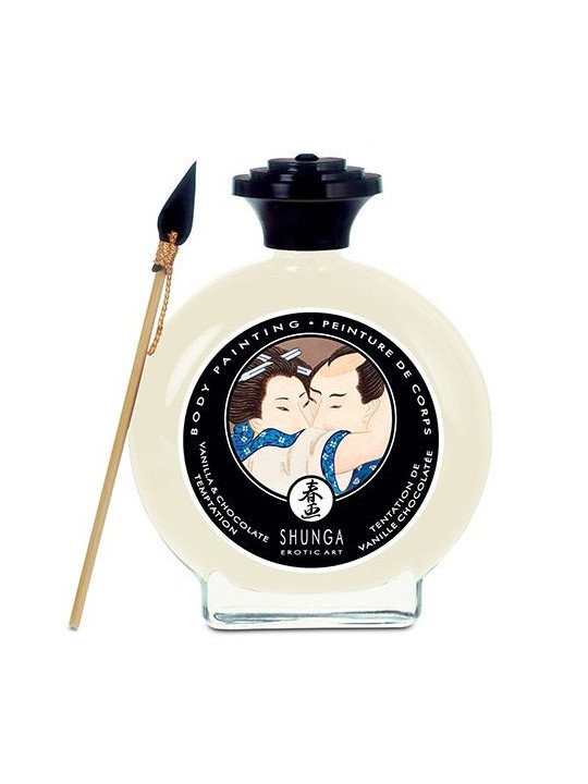 PINTURA CORPORAL DE VAINILLA Y CHOCOLATE DE LA MARCA SHUNGA MASSAGE CREAM