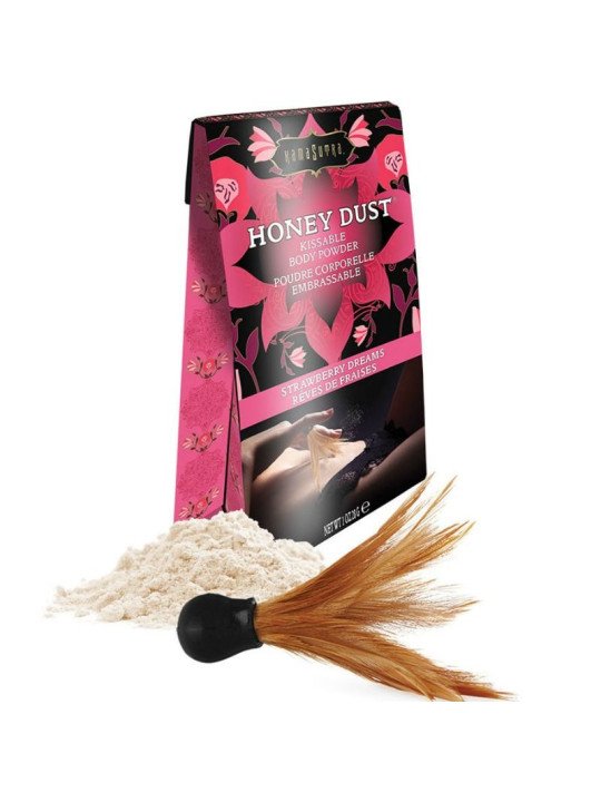 POLVOS KISSABLE SUEÑOS DE FRESA 28 GR DE LA MARCA KAMASUTRA COSMETICS