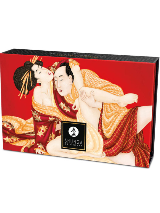 KIT POLVOS DE MASAJE COMESTIBLE FRESA DE LA MARCA SHUNGA BODY POWER