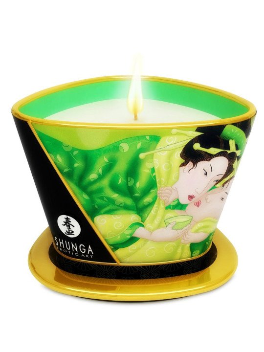 MINI CARESS BY CANDELIGHT VELA MASAJE TÉ VERDE 170 ML DE LA MARCA SHUNGA CANDLES