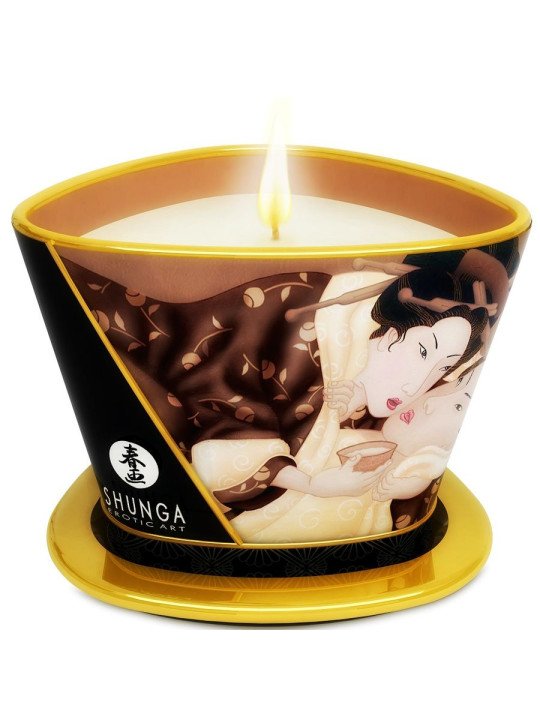 MINI CARESS BY CANDELIGHT VELA MASAJE CHOCOLATE 170 ML DE LA MARCA SHUNGA CANDLES