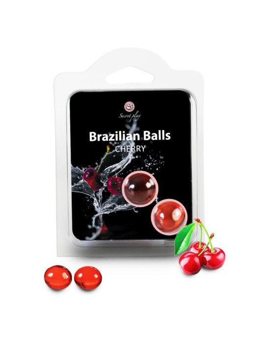 BRAZILIAN BALLS CEREZA SET 2 BOLAS DE LA MARCA SECRETPLAY COSMETIC