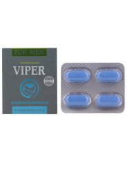 VIPER POTENCIADOR MASCULINO 4 CAPSULAS DE LA MARCA COBECO PHARMA