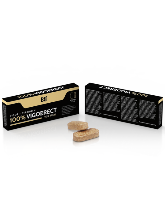 100% VIGOERECT POTENCIADOR PARA HOMBRE 4 CÁPSULAS DE LA MARCA BLACK BULL