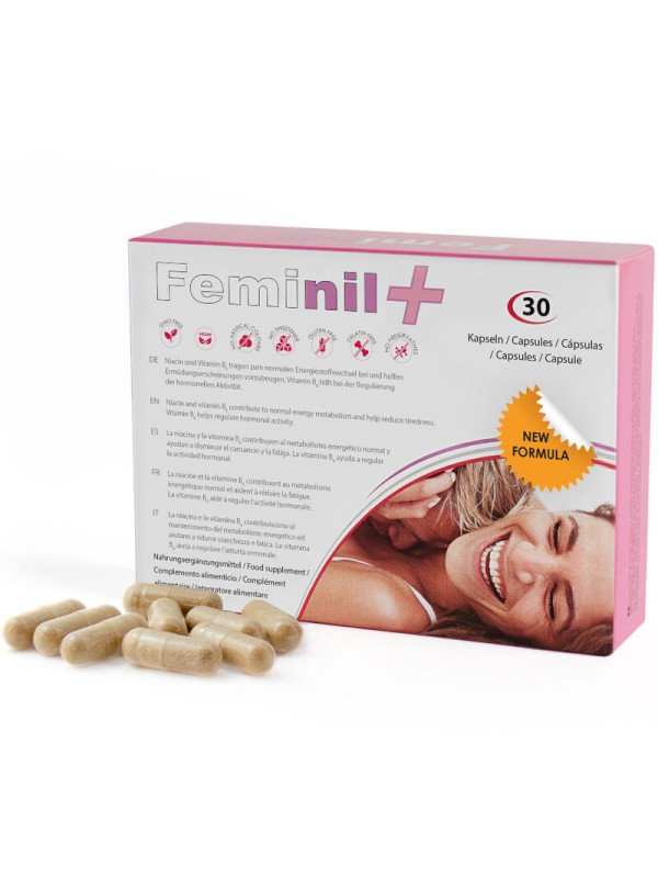 FEMINIL+ AUMENTO LIBIDO SEXUAL FEMENINO - 30 CAPSULAS DE LA MARCA 500COSMETICS