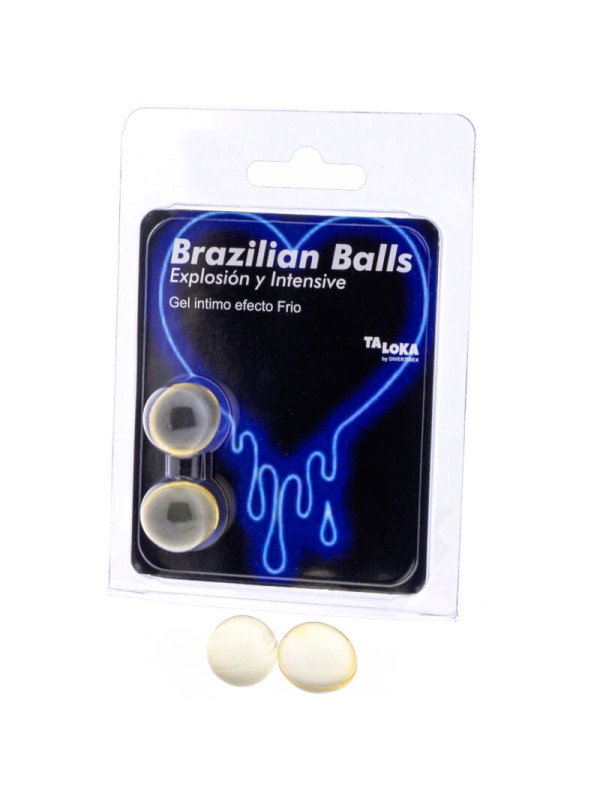 TALOKA - BRAZILIAN BALLS GEL EXCITANTE EFECTO FRIO Y VIBRACIÓN 2 BOLAS DE LA MARCA TALOKA