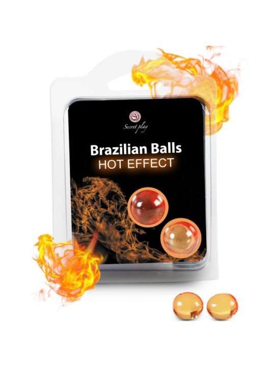 BRAZILIAN BALLS EFECTO CALOR 2 UNIDADES DE LA MARCA SECRETPLAY COSMETIC