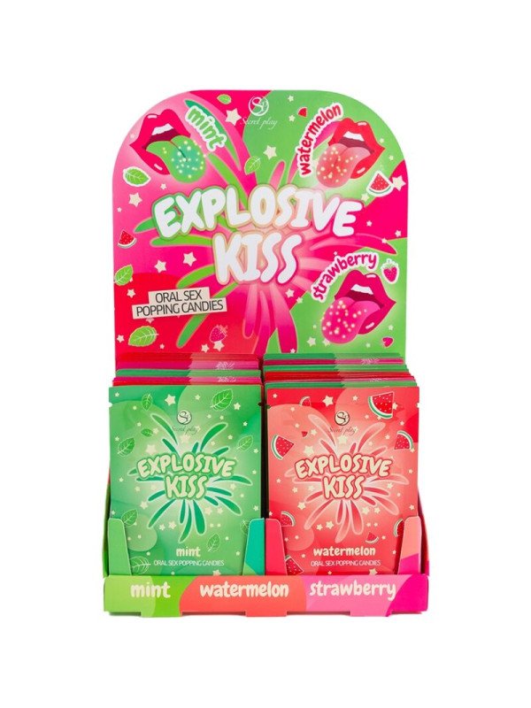 SECRET PLAY - EXPOSITOR CARAMELOS EXPLOSIVOS (48 UNIDADES) DE LA MARCA SECRETPLAY COSMETIC