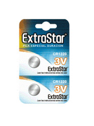 CR1220 3V PACK 2PILAS DE LA MARCA EXTRASTAR