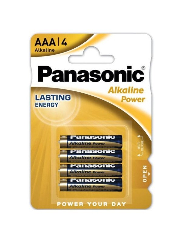 BRONZE PILA ALCALINA AAA LR03 BLISTER*4 DE LA MARCA PANASONIC