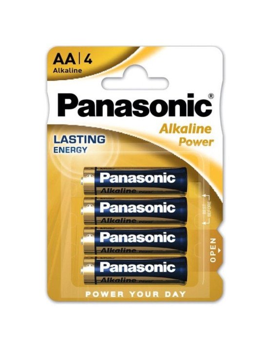 BRONZE PILA ALCALINA AA LR6 BLISTER*4 DE LA MARCA PANASONIC