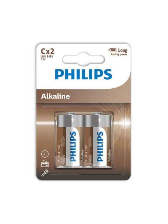 ALKALINE PILA C LR14 BLISTER*2 DE LA MARCA PHILLIPS