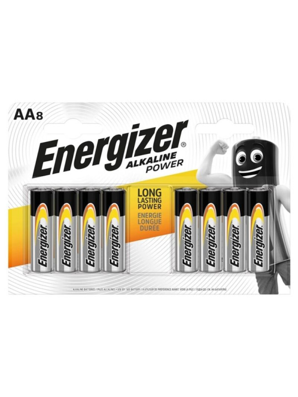 ALKALINE POWER PILA ALCALINA AA LR6 BLISTER*8 DE LA MARCA ENERGIZER