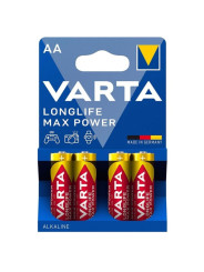 MAX POWER PILA ALCALINA AA LR6 BLISTER*4 DE LA MARCA VARTA